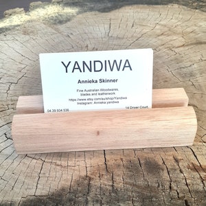 Business card holder - brochure holder - Australian wood Hand Made to size brochure stand - A4 B4 DL A5 A6