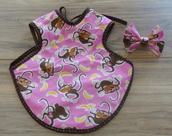 Waterproof Elephant Bapron = Bib + Apron. It is a Full Coverage Tie On Bib that protects your Newborn, Baby, Toddler from big messes