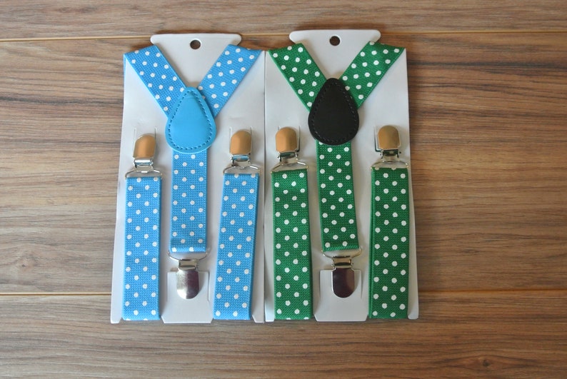 Polka Dot Stylish Toddler Suspenders Wedding Suspenders Kids Etsy
