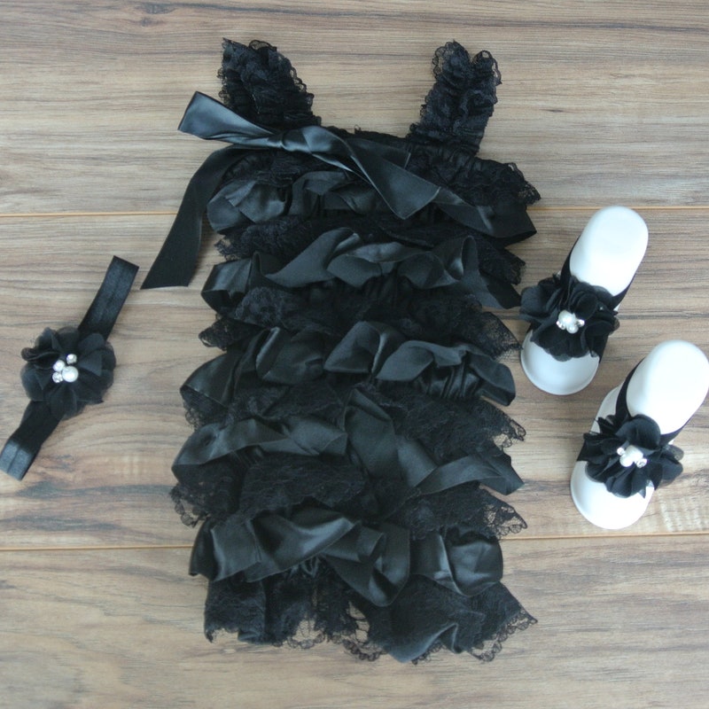 My Little Black Dress Baby Romper