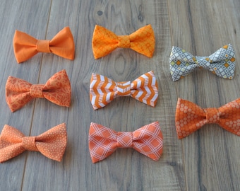 69+ Styles! Orange Baby Boy Bow Ties - Our Clip-On Bow Ties Are Cute for All Occasions, Weddings, Coming Home Outfits and Birthdays. Pastel