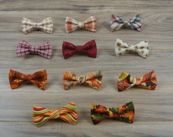 17 Styles! Fall Baby Boy Bow Ties - Our Clip-On Bow Ties Are Cute for All Occasions, Thanksgiving, Weddings, Coming Home Outfits & Birthdays