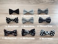 69+ Styles! Black & White Baby Boy Bow Ties - Our Clip-On Bow Ties Are Cute for All Occasions, Weddings, Coming Home Outfits and Birthdays.