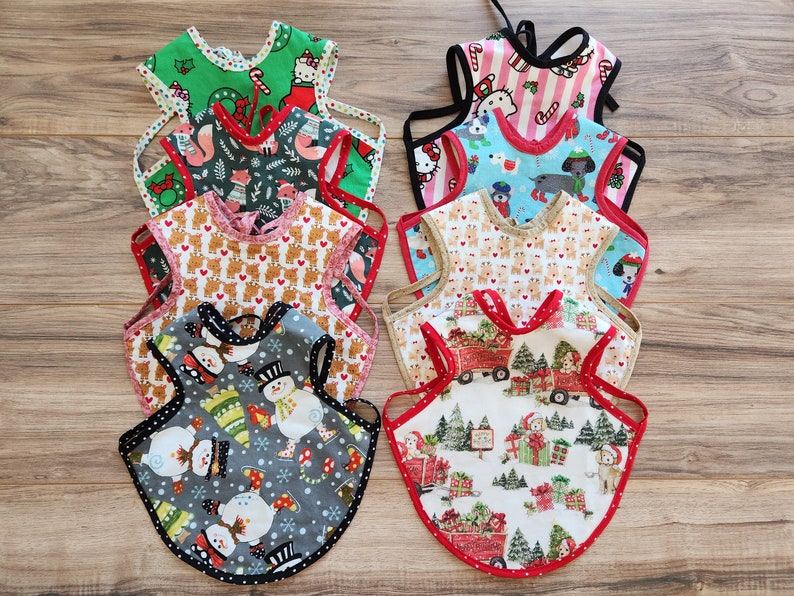 8 PATTERNS! - Christmas Bapron = Bib + Apron. It is a Full Coverage Tie ...