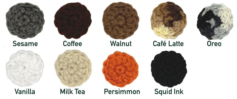 Set of Four Cat Butt Coasters // Cat Coasters // Crochet Coasters // Cat Butt Coasters image 4