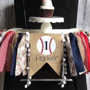 Rookie of the Year Highchair Banner // Rookie Highchair Banner // Baseball Banner // Rookie of the Year First Birthday // First Birthday