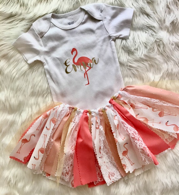 flamingo outfit baby girl