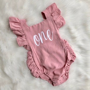 Blush First Birthday Outfit / Baby Girl First Birthday Outfit / Cake Smash Outfit / 1st Birthday Girl