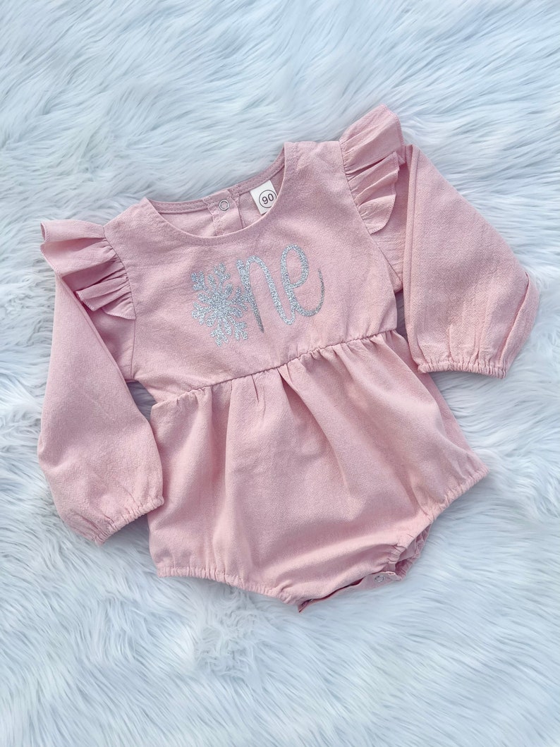 Snowflake First Birthday Outfit // Baby Girl First Birthday Etsy