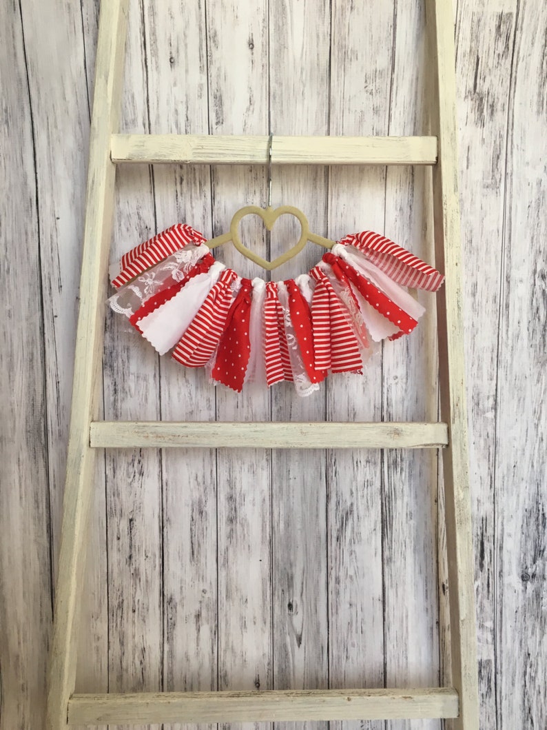 red and white striped tutu