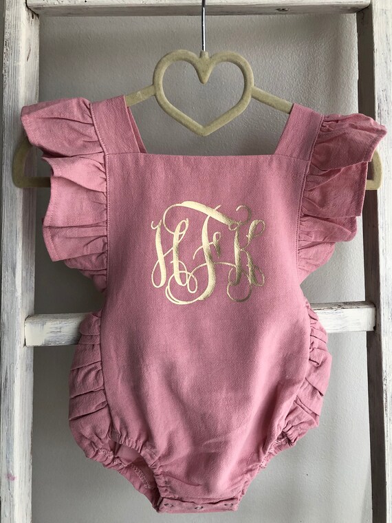 baby girl monogrammed outfits