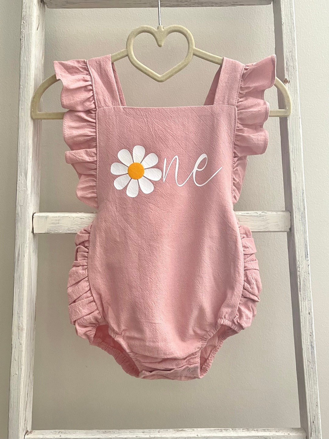 Daisy First Birthday Outfit // Daisy First Birthday Romper // Baby Girl