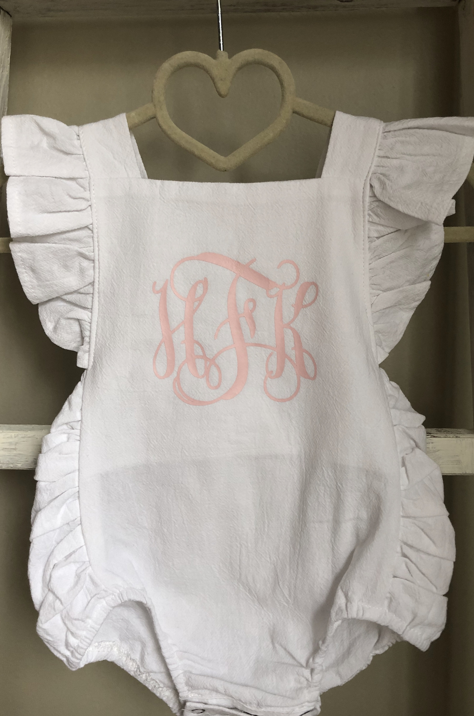 Baby Girl Easter Outfit // Baby Girl Monogrammed Easter Outfit Etsy