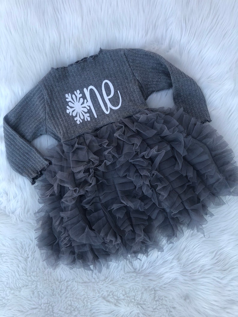 Snowflake First Birthday Outfit // Baby Girl First Birthday Etsy