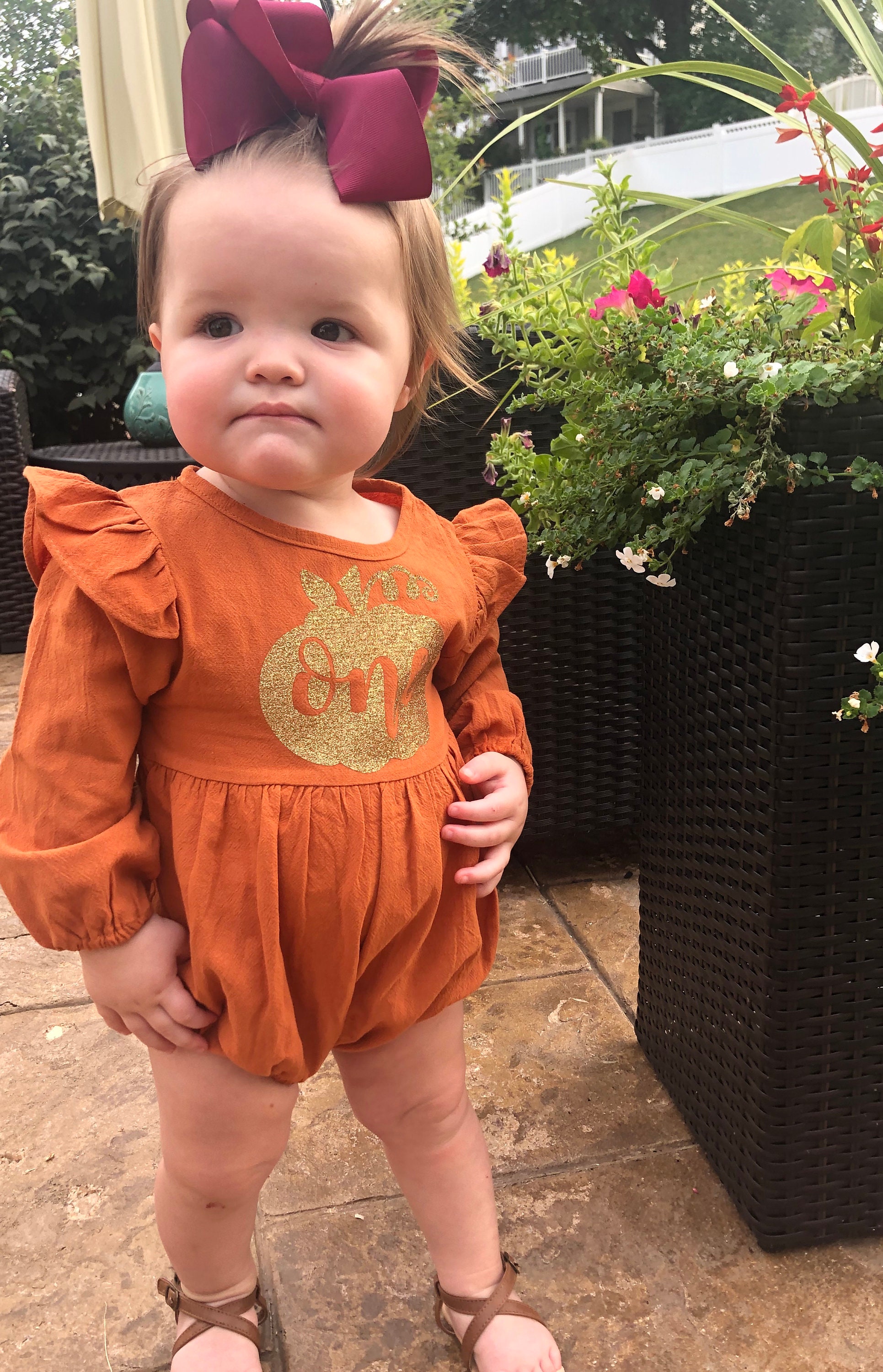 Pumpkin First Birthday Outfit // Baby Girl First Birthday Etsy Canada