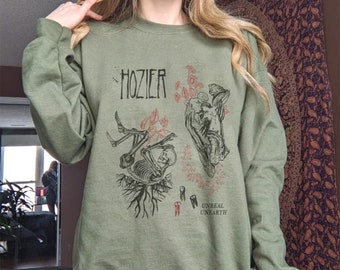 Unreal Unearth Hozier Sweatshirt, Hozier Tour 2023 Shirt, Vintage Hozier Sweatshirt