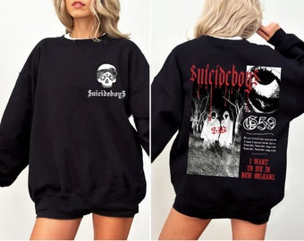 Suicideboys Unisex Sweatshirt, I Want To Die In New Orleans, Ruby Da Cherry Pullover, Scrim Sweatshirt, Grey Day Tour