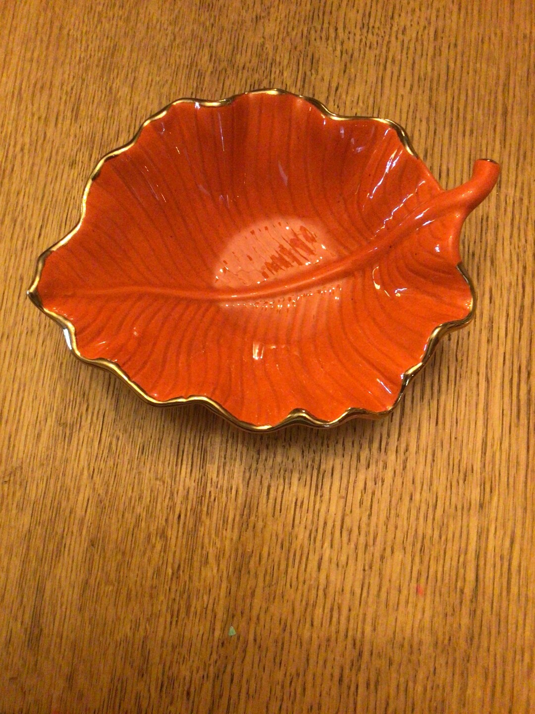 Vintage Ceramic Leaf Candy Dish/ California USA M709 Etsy