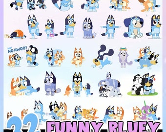Blue Dog PNG Bundle, In My Blue Era Png Blue Dog Family Png Files, Birthday Png, Clipart png, Digital Download