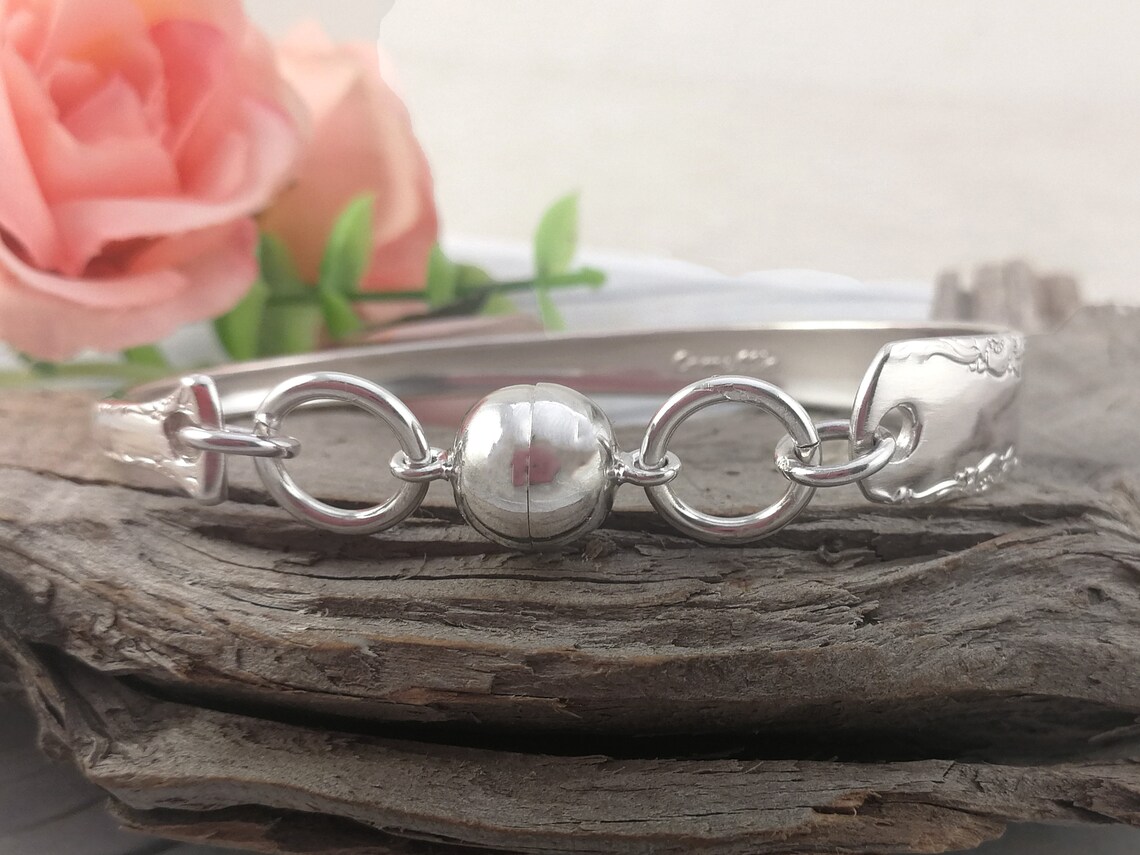 Sterling Silver SPOON BRACELETs For Women. Upcycled from Etsy