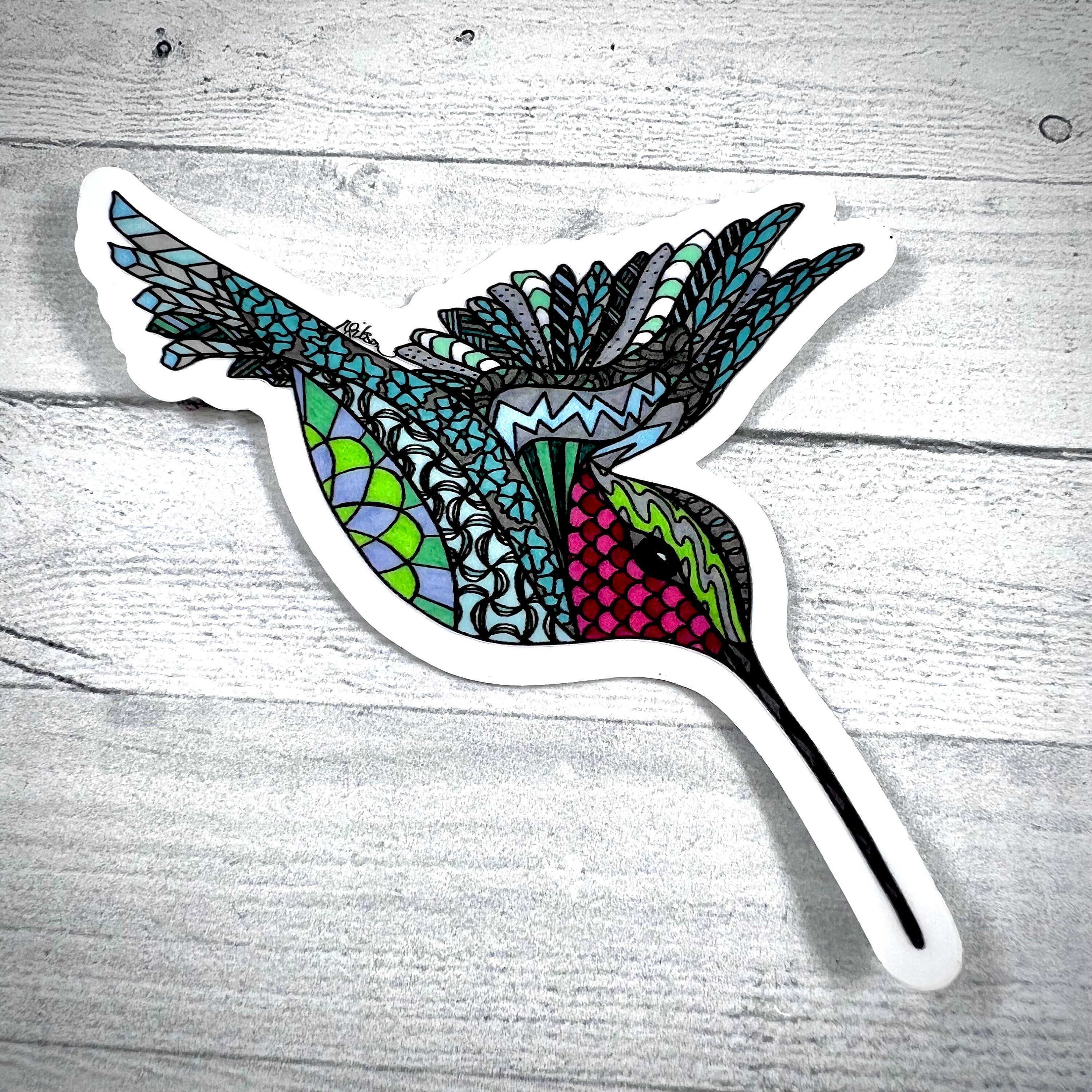 Hummingbird Sticker - Hummingbird Decal - Original Hummingbird ...