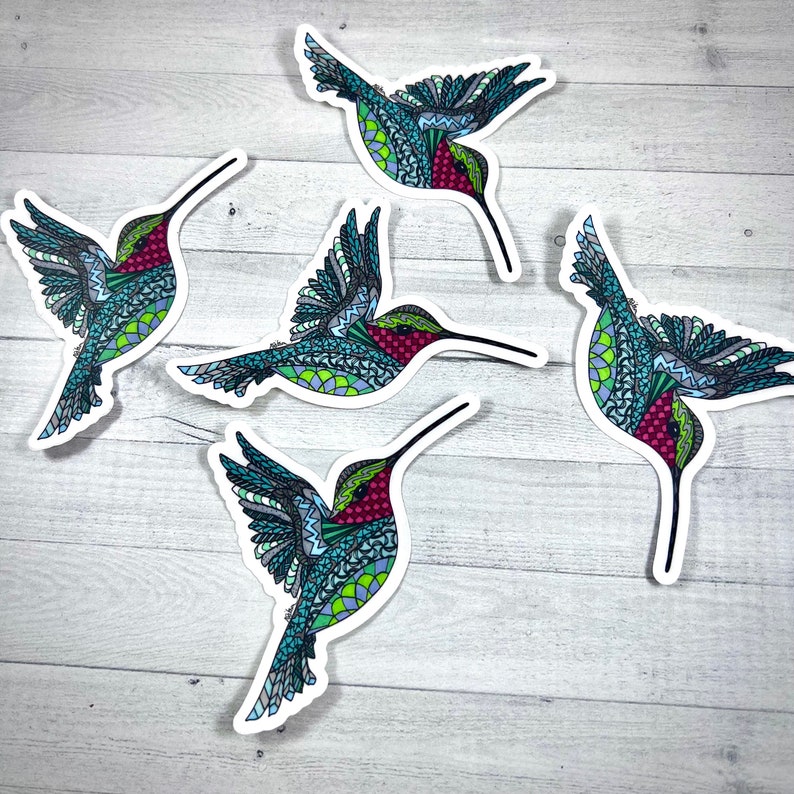 Hummingbird Sticker - Hummingbird Decal - Original Hummingbird ...