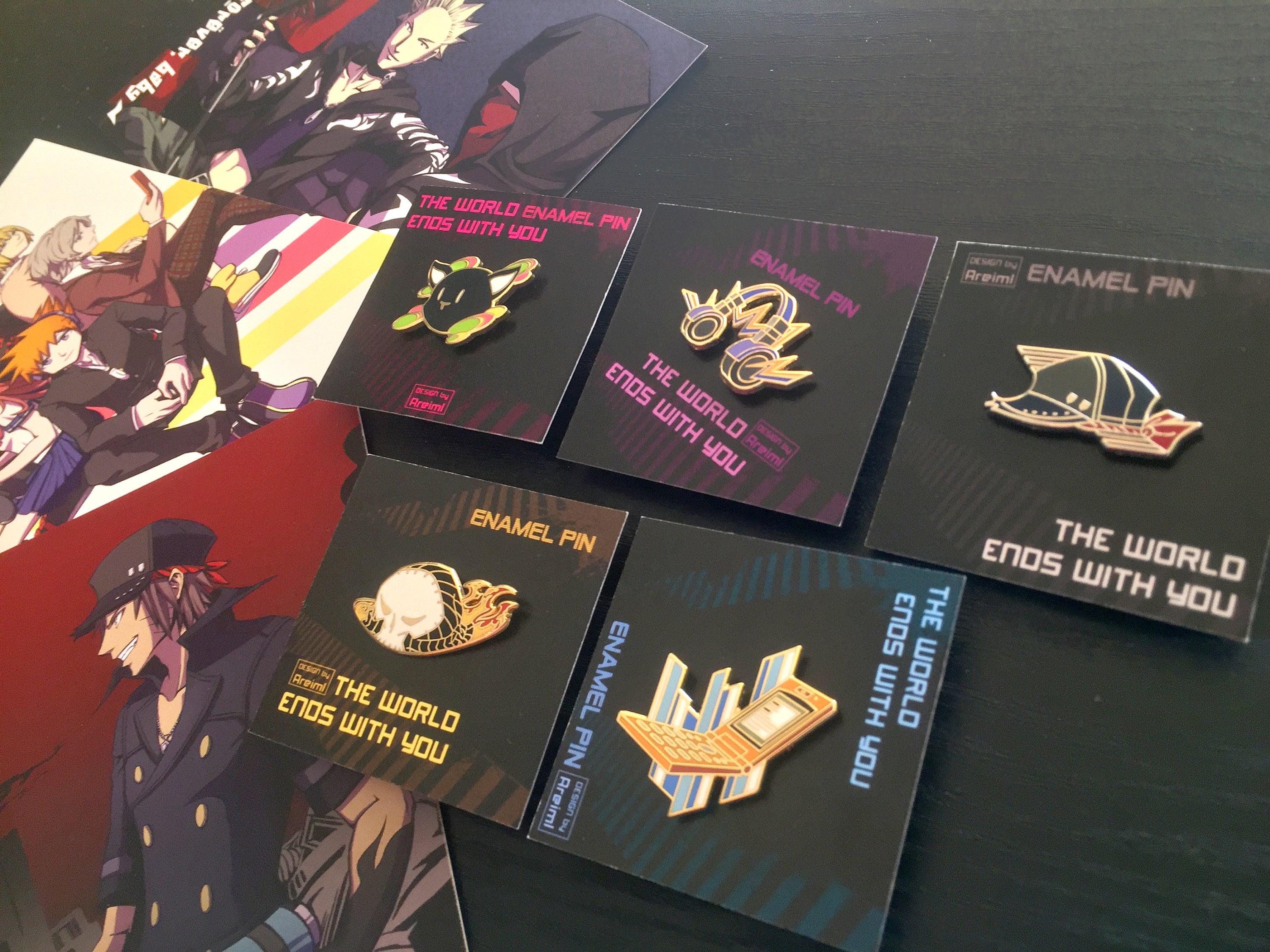 TWEWY Enamel Pins with Free Postcards Check Photos to See Etsy