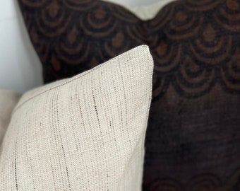 Hmong Pillow Cover, Neutral pillow, Modern Farmhouse