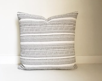 Hmong Striped Pillow Cover, Modern Farmhouse, Boho