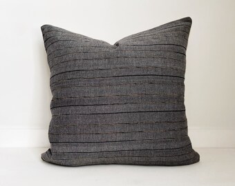 Boho Pillow, Modern Farmhouse, Black