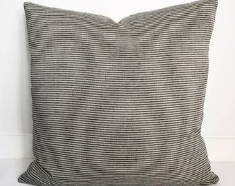 Organic Linen Pillow Cover, Modern Farmhouse, Boho Pillow