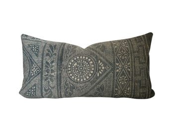 Chinese Batik Pillow Cover, Vintage