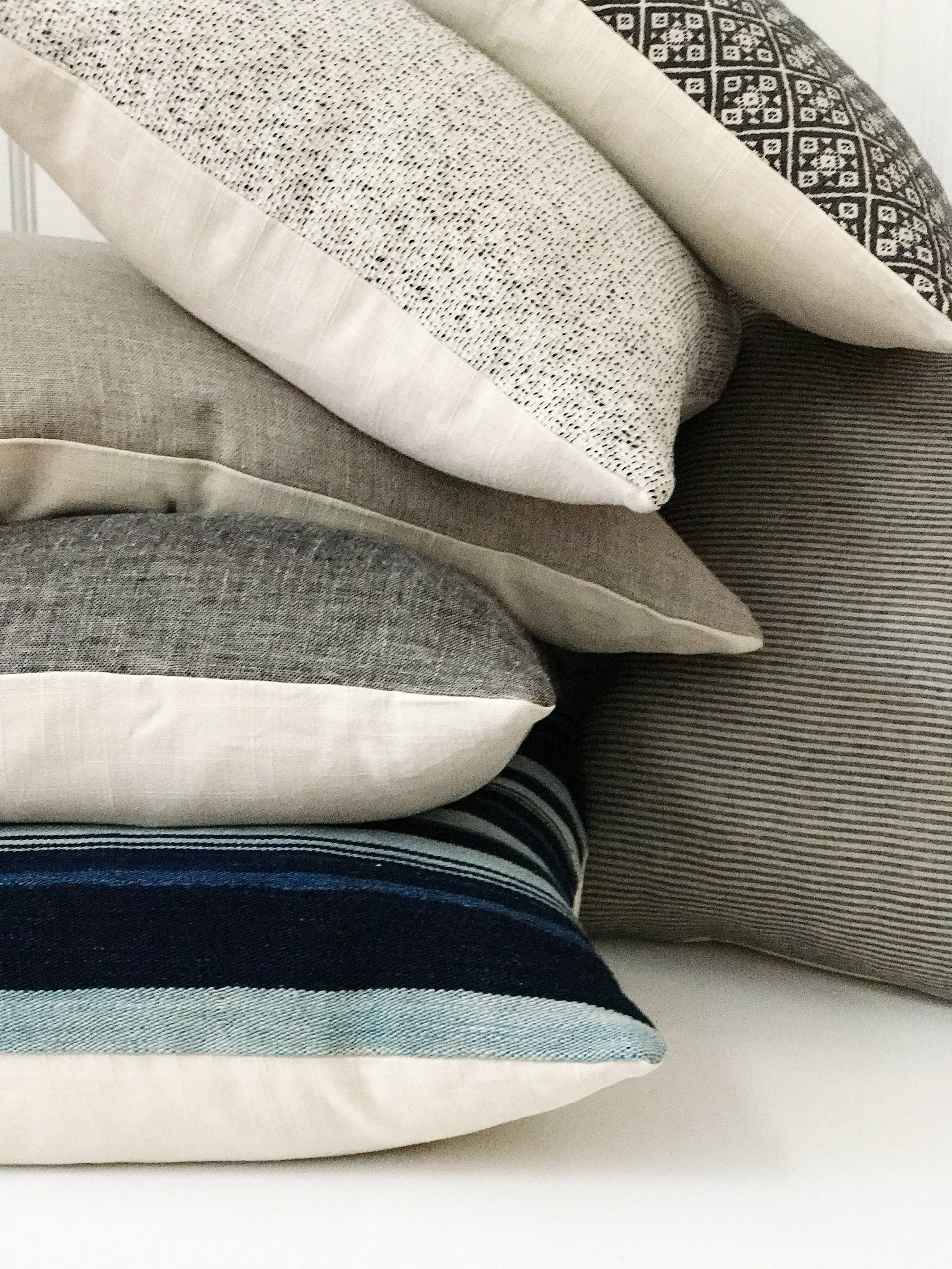 Organic Linen Pillow Cover Modern Farmhouse Boho Pillow Etsy