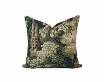 Forest Tapestry Pillow Lumbar, Nature, Moody, Trees