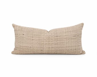 Solid Indian Pillow Cover, Modern Farmhouse, Lumbar pillow