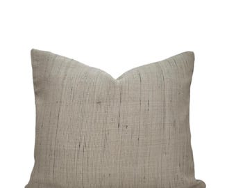 Indian Pillow Cover, Modern Farmhouse, Neutral Pillow