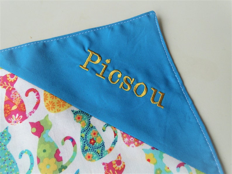 Napkin cats girl lined with first name and cotton message