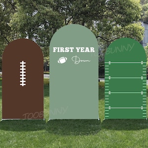 Touchdown Feier Bogen Hintergrund: Doppelseitige Fußballplatzabdeckung