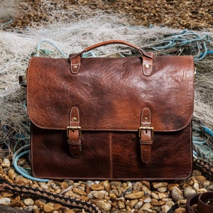 Personnalisé Cuir Véritable Hommes Porte-Documents Sac D'ordinateur Sac Bureau Sac À Bandoulière Bureau Cadeaux Pour Lui cadeau De Noël