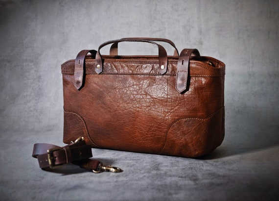 Personalised Leather Handbag Shoulder Bag Top Handle Bag | Etsy