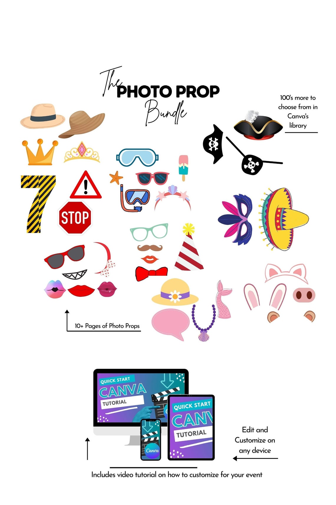 Printable Photo Prop Templates - Plus How to Create Your Own Custom ...