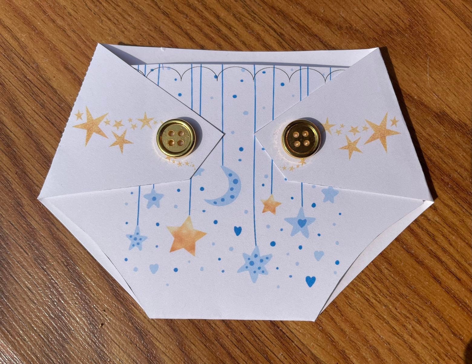 Moon and Stars Baby Shower Prizes for Game Winners - Diaper Gift Card Holder - Twinkle