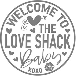 Love Shack DIgital descargar. SVG, DXF, PNG, JPG