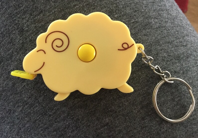 Sheep tape measure retractable measure keychain Etsy