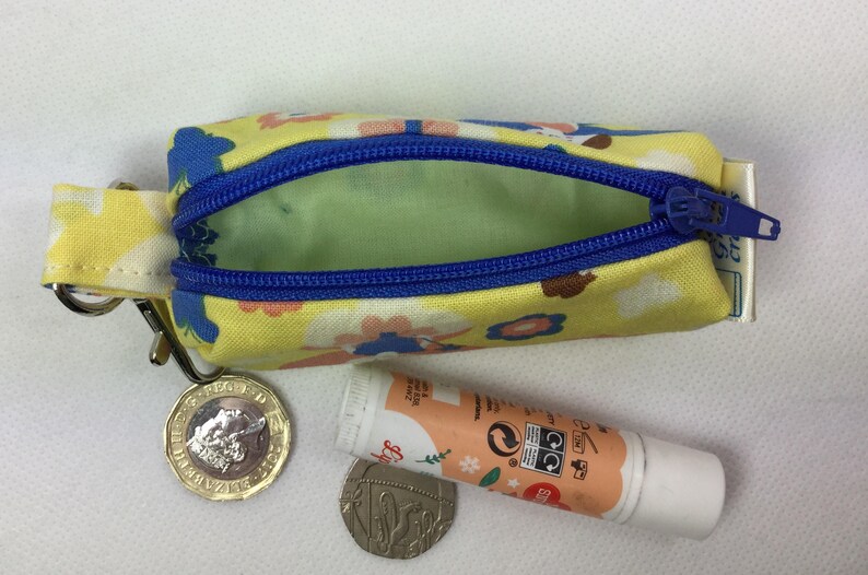 chapstick case Earbud case lipstick case Mini fairy zip case memory stick case lip balm case tooth fairy bag flash drive case