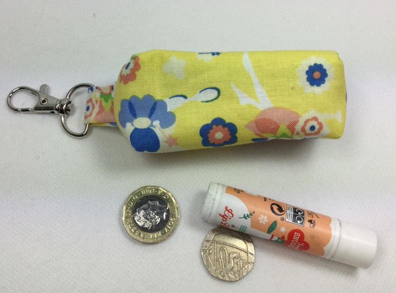 chapstick case Earbud case lipstick case Mini fairy zip case memory stick case lip balm case tooth fairy bag flash drive case