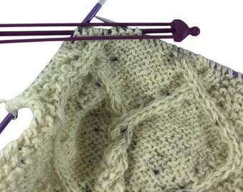 Knitting stitch holders , double ended stitch holders, knitters notions, open either end
