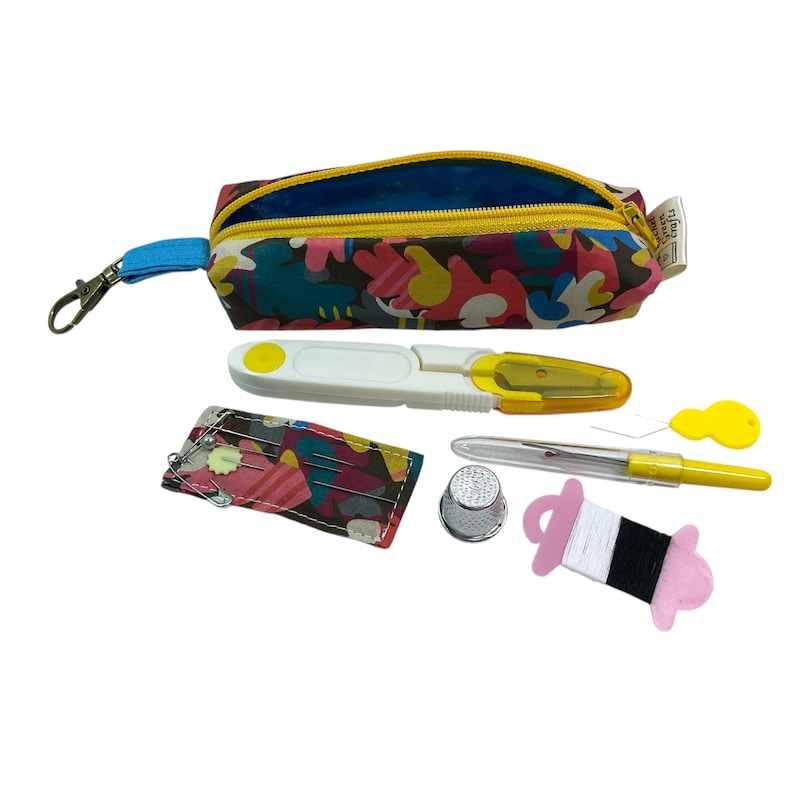 Liberty fabric Mini sewing kit, travel mending case, floral needle case, keychain sewing, sewing notions, stocking filler, ladies gift 11 autumn fall