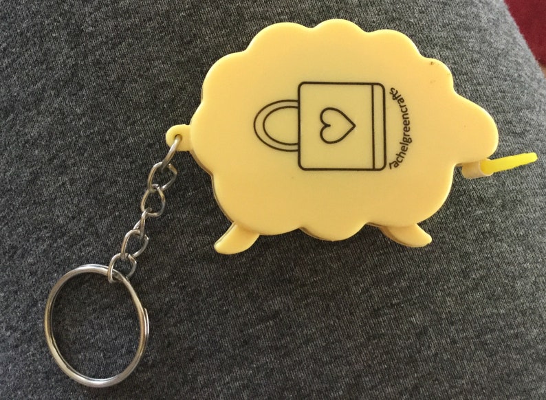 Sheep tape measure retractable measure keychain Etsy