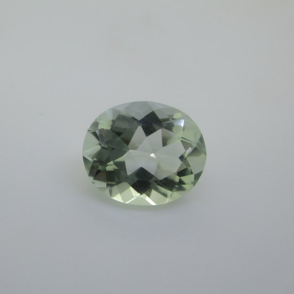 Green Amethyst Prasiolite Oval Loose Stone, Natural From Brazil  4.35 cts